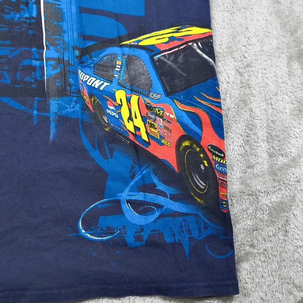 First Of A Kind Jeff Gordon Shirt Mens Small Custom Mesh Dupont 24 Nascar Y2K